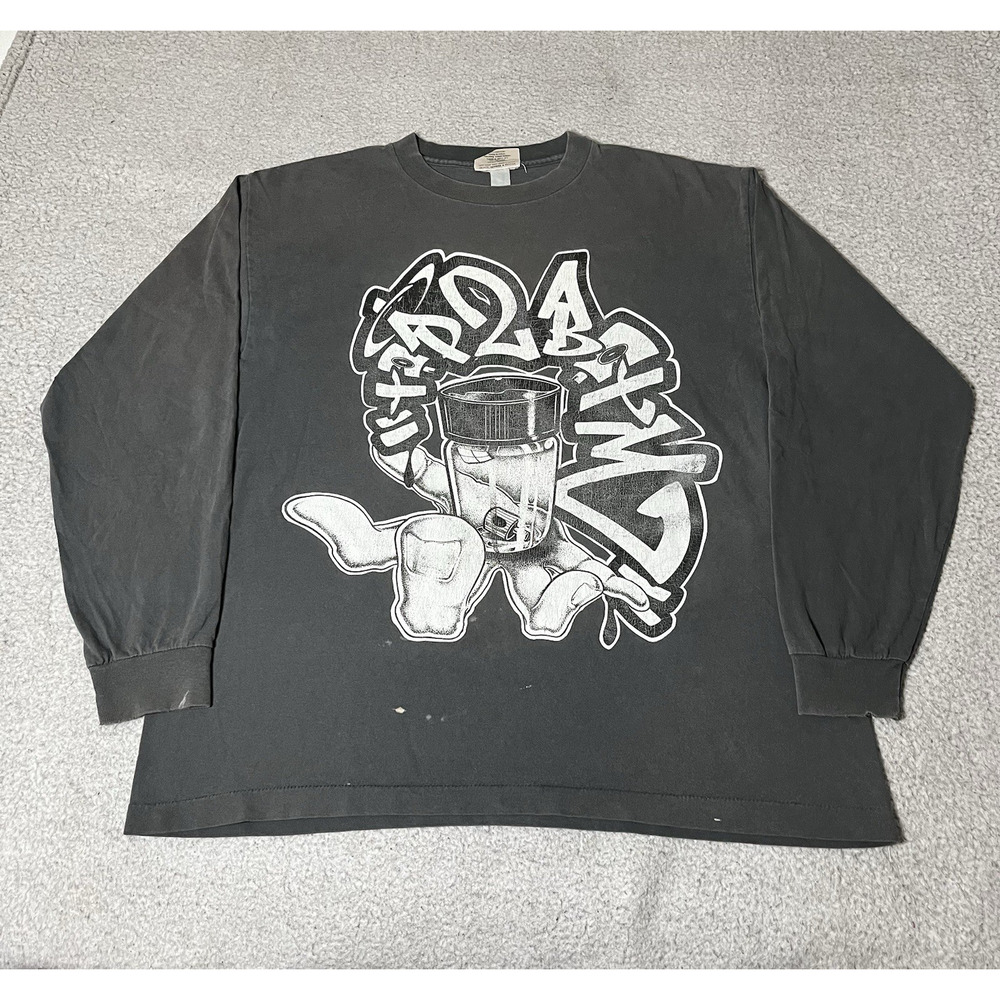 Top 2 Botm Shirt Mens XL Graffiti PEACE SEVERE ZODIAK 90s Hip Hop Made USA VTG